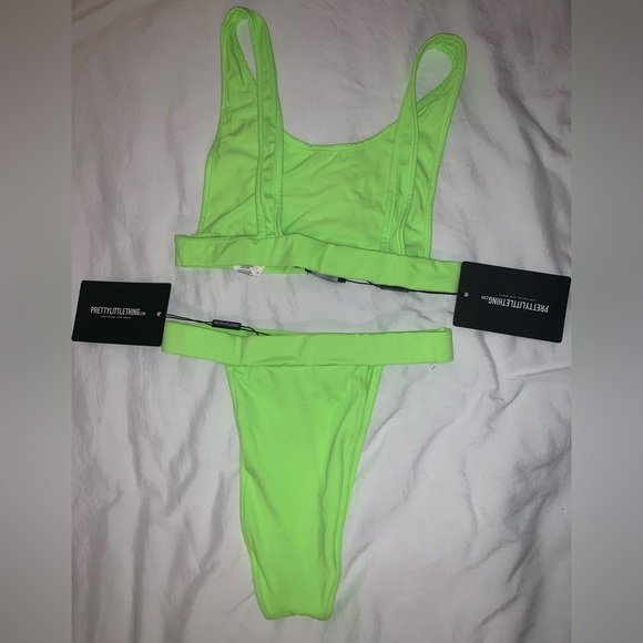 PRETTYLITTLETHING BIKINI LIME GREEN - Picture 2 of 2